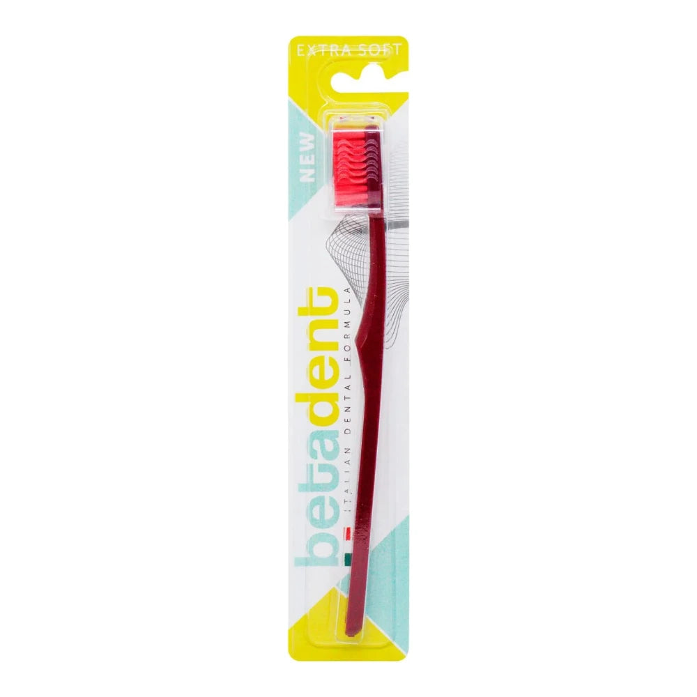 Betadent brosse à dents Extra Soft coloris rouge