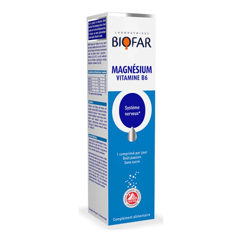 Biofar Magnesio B6+B2 20 Cápsulas – Fatiga y Estrés