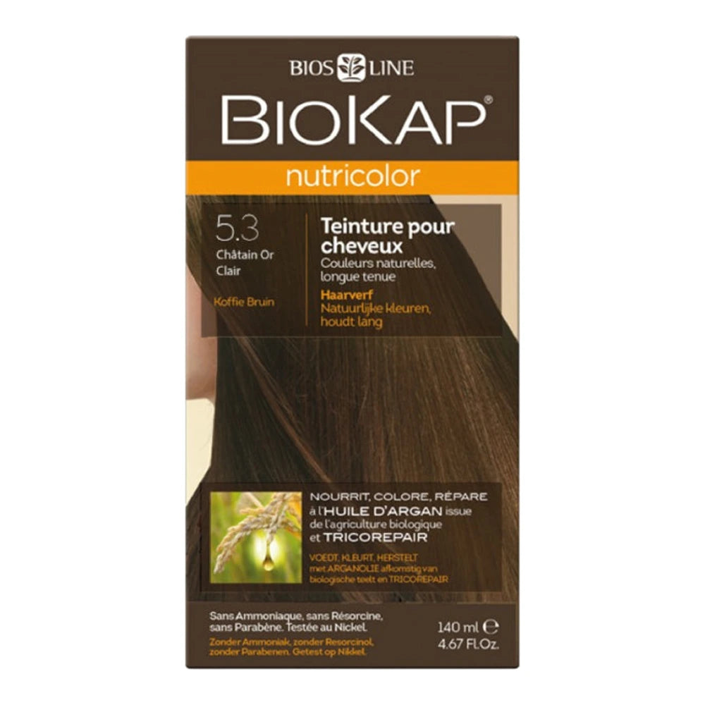 Biokap Nutricolor 5.3 Châtain Clair Doré