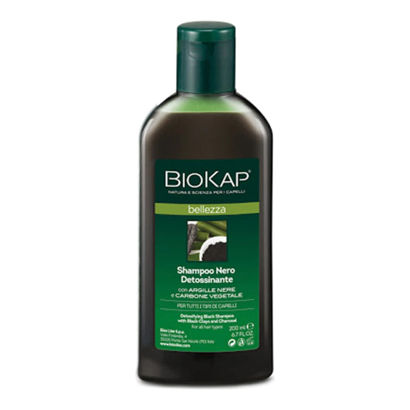 Biokap Bellezza Shampoing Noir Détoxifiant – 200 ml