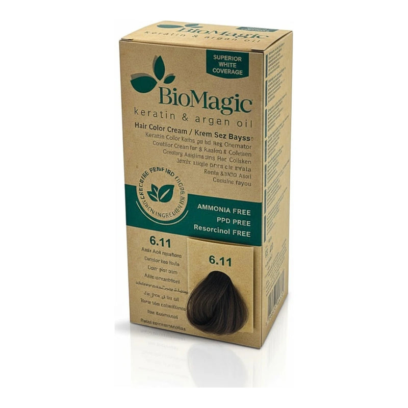 Biomagic Crème Colorante Sans Ammoniaque – Blond Foncé Cendré Intense