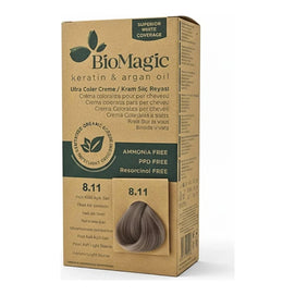 Biomagic Crème Colorante Sans Ammoniaque Blond Clair Cendré Intense 8/11 – boîte