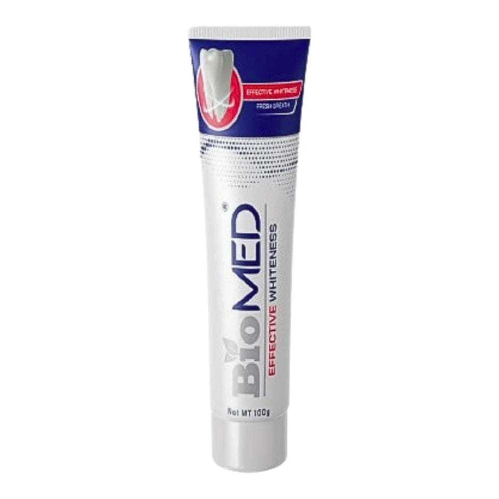 Biomed dentifrice Blancheur Effective 100 g – tube et emballage