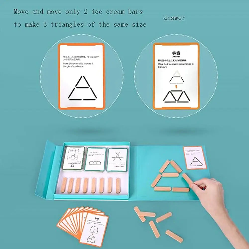 Jeu de Réflexion Mathématique avec Bâtonnets Magnétiques
