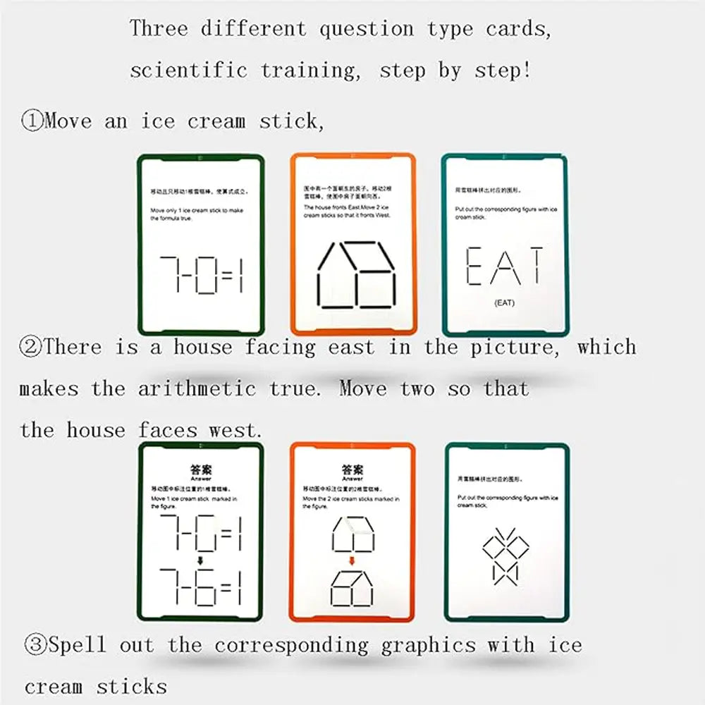 Jeu de Réflexion Mathématique avec Bâtonnets Magnétiques