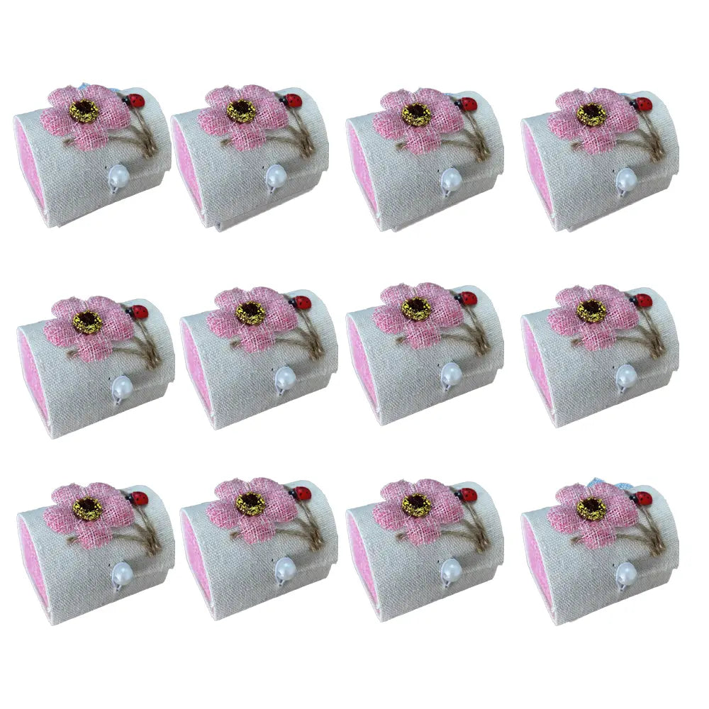 Paquete de 12 cajas de dulces Ladybug - Rosa