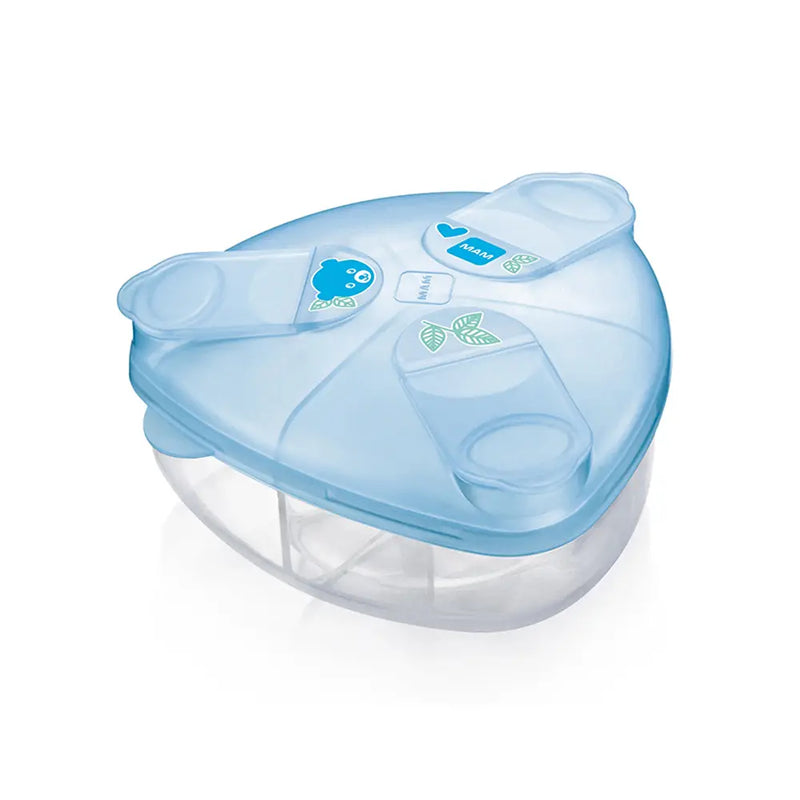 MAM Boîte Doseuse de Lait 3 Compartiments - Bleu