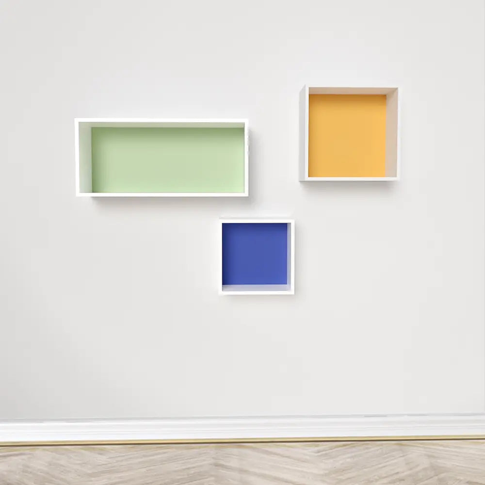 وليداتي هوم، مكعب حائط أزرق متوسط - 23×23 سم