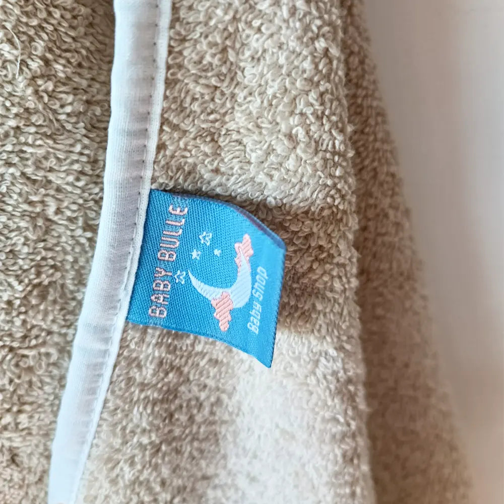 Baby Bulle Cape de Bain & Gant - Beige