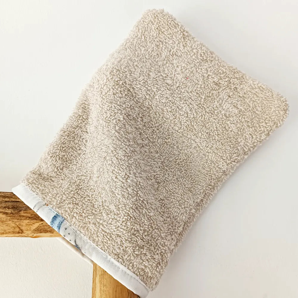 Baby Bulle Cape de Bain & Gant - Beige