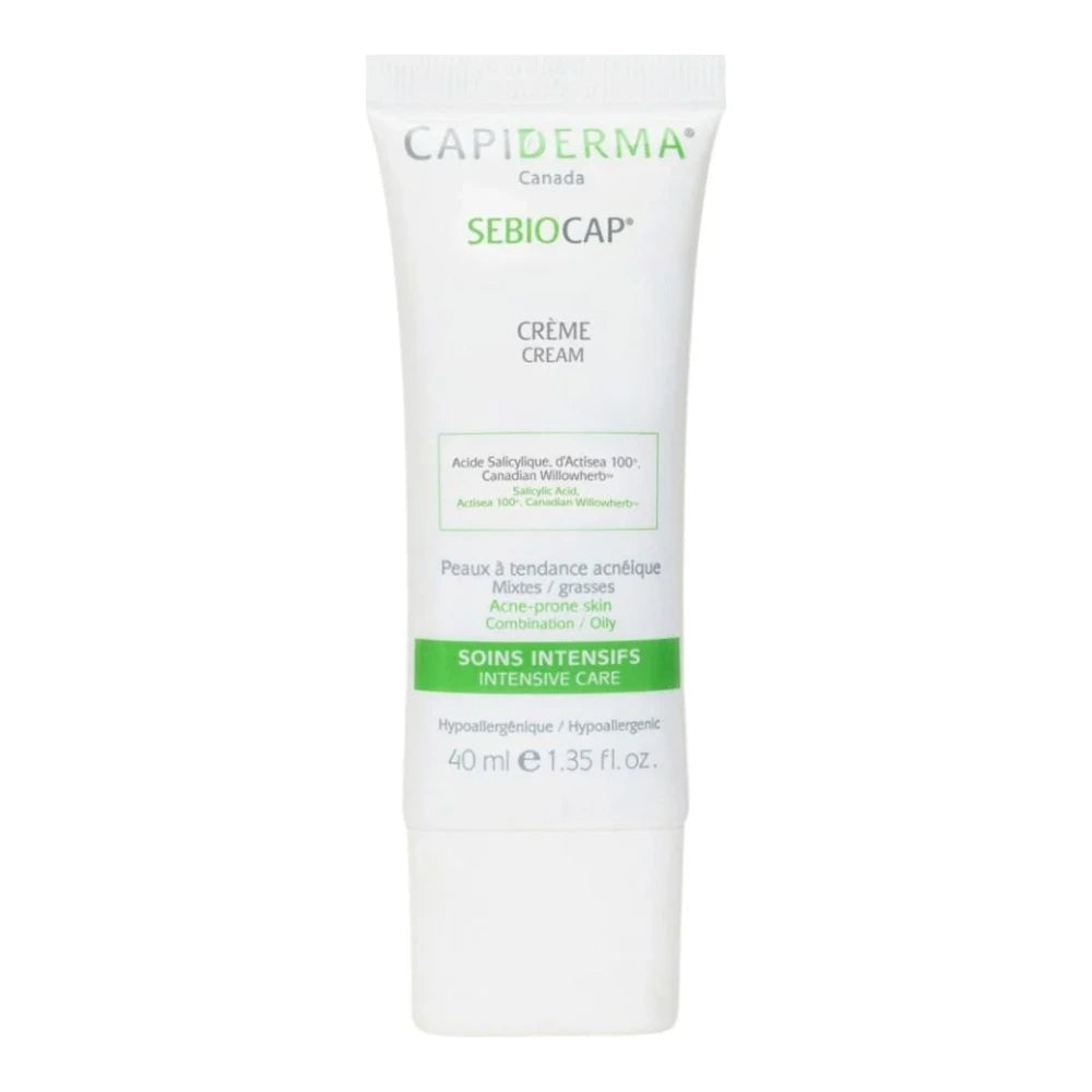 Capiderma Sebiocap Crème Anti-Inflammation Peaux à Tendance Acnéique 40 ml