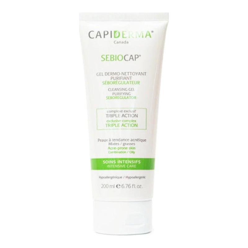 Capiderma - Sebiocap جل منظف للبشرة المعرضة لحب الشباب - 200 مل
