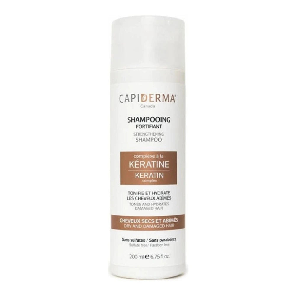 Capiderma shampoing fortifiant à la kératine 200 ml – photo du produit