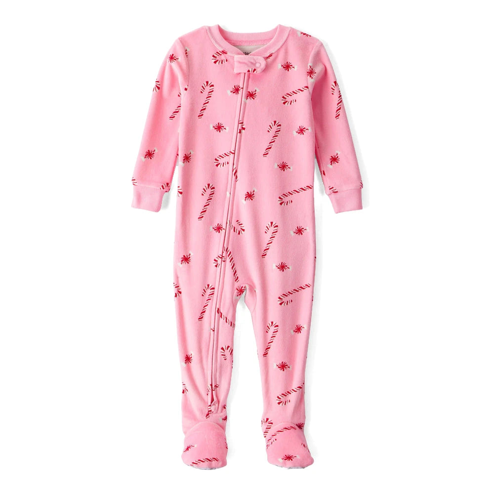 Grenouillère DreamPlush Sucres d'Orge Bébé Fille Carter's - Rose