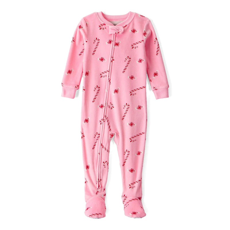 Grenouillère DreamPlush Sucres d'Orge Bébé Fille Carter's - Rose