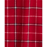 Grenouillère en Polaire Tartan Bébé Garçon Carter's - Rouge