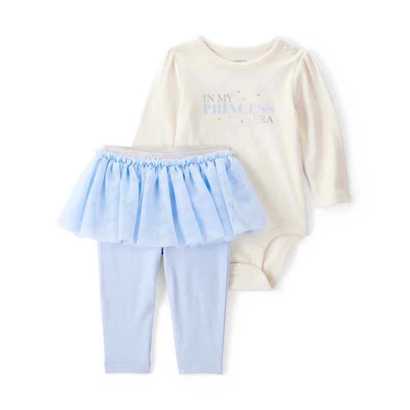 Baby Girl Carter's Princess Era Bodysuit & Tutu Pants Set - Blue