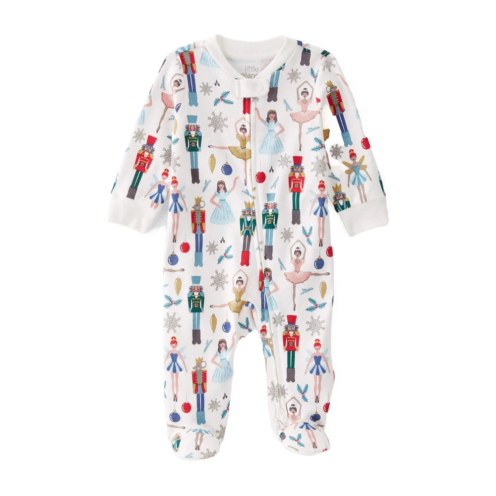 Grenouillère en Coton Bio Casse-Noisette Bébé Little Planet - Multi