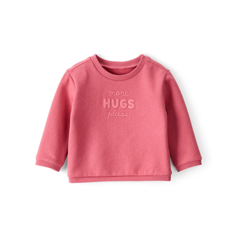 Sweat More Hugs Please Bébé Fille Carter's - Rose