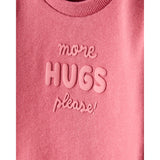 Sweat More Hugs Please Bébé Fille Carter's - Rose