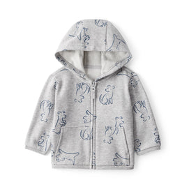 Sweat Zippé à Capuche Chiens Bébé Garçon Carter's - Gris