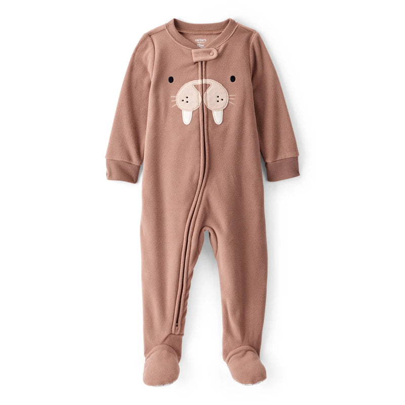 Grenouillère en Polaire Morse Bébé Garçon Carter's - Marron