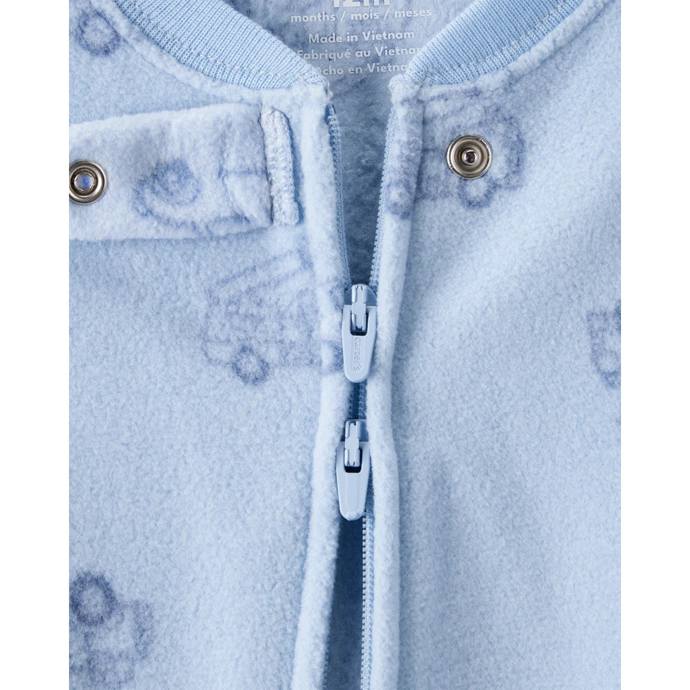 Grenouillère en Polaire Camion de Pompiers Bébé Garçon Carter's - Bleu