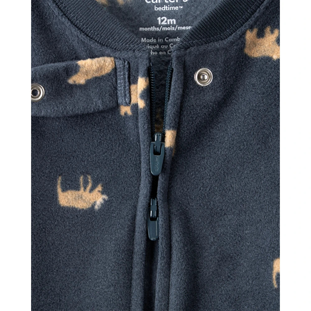Grenouillère en Polaire Élan Bébé Garçon Carter's - Bleu Marine