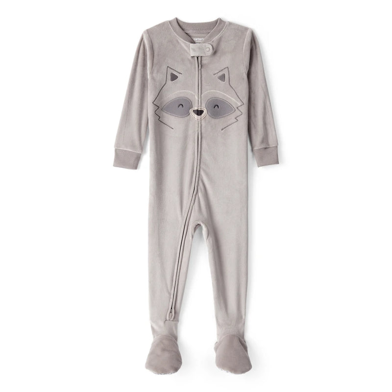 Grenouillère DreamPlush Raton Laveur Bébé Garçon Carter's - Gris