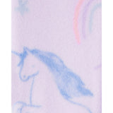 Grenouillère en Polaire Licornes Bébé Fille Carter's - Mauve