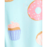 Grenouillère DreamPlush Donuts Bébé Fille Carter's - Bleu