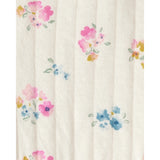 Robe Fleurie à Manches Longues Bébé Fille Carter's - Ivoire