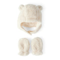 Ensemble Bonnet & Moufles en Sherpa Bébé Carter's - Blanc