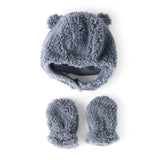 Ensemble Bonnet & Moufles en Sherpa Bébé Garçon Carter's - Bleu