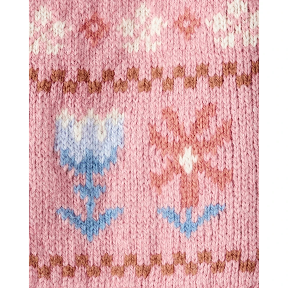 Cardigan Jacquard Bébé Fille OshKosh - Rose