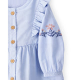Haut Brodé à Manches Longues Bébé Fille OshKosh - Bleu