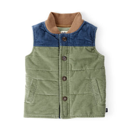 Gilet Matelassé en Velours Côtelé Bébé Garçon OshKosh - Vert & Marine