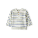 Haut Henley Rayé à Manches Longues Bébé Garçon OshKosh - Gris