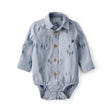 Body Tissé Imprimé à Manches Longues Bébé Garçon OshKosh - Bleu