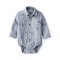 Body Tissé Imprimé à Manches Longues Bébé Garçon OshKosh - Bleu