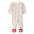 Grenouillère en Coton Petites Fleurs & Nœuds Bébé Fille Carter's - Blanc & Rouge