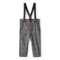 Pantalon à Carreaux avec Bretelles Bébé Garçon OshKosh - Gris