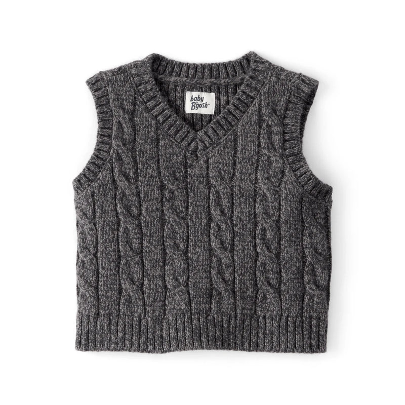 Gilet Sans Manches en Tricot Torsadé Bébé Garçon OshKosh - Gris