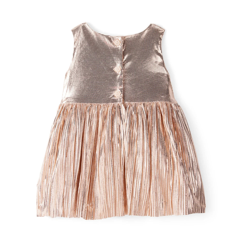 Robe de Fête Sans Manches Métallisée Bébé Fille OshKosh - Or