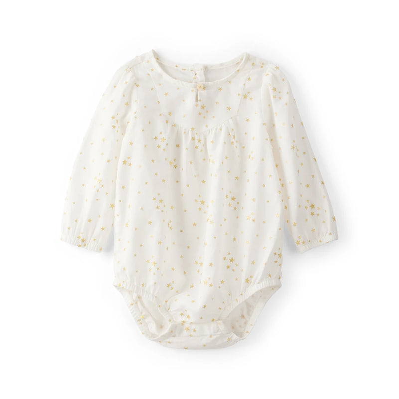 Body Imprimé Étoiles à Manches Longues Bébé Fille OshKosh - Blanc
