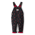 Salopette en Velours Côtelé Fleurie Bébé Fille OshKosh - Noir