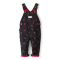 Salopette en Velours Côtelé Fleurie Bébé Fille OshKosh - Noir