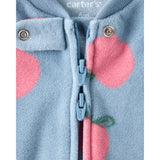 Grenouillère en Micropolaire Pommes Bébé Fille Carter's - Bleu