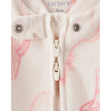Grenouillère en Micropolaire Cowgirl Bébé Fille Carter's - Blanc