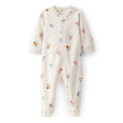 Grenouillère en Micropolaire Petites Fleurs Bébé Fille Carter's - Blanc